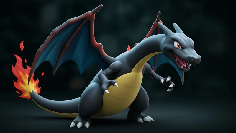 Dracaufeu Shiny : tout savoir sur le chromatique noir